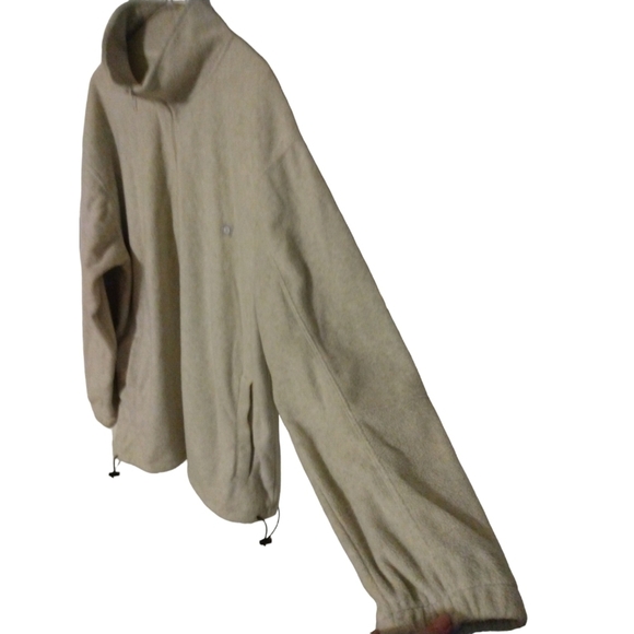 South Pole Fleece 1/4 Zip Pullover White Pull String Hem Soft Warm Layering L - Picture 3 of 10